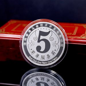 馬會(huì)服務(wù)5周年服務(wù)獎(jiǎng)銀幣定制